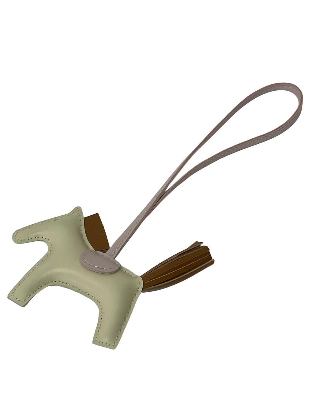 Hermes Rodeo Charm Pm Craie Gold Mauve #372098H70B